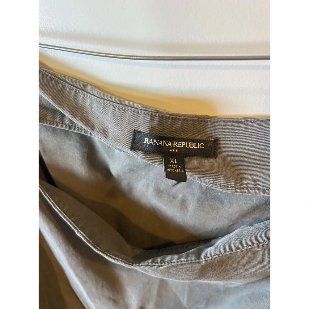 Banana Republic Womens Blouse 100% Lyocell Gray XL